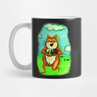 Cat Running with Candy Mug